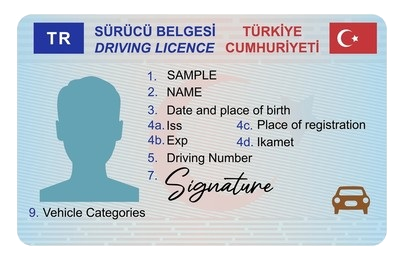 Ehliyet kartı görseli